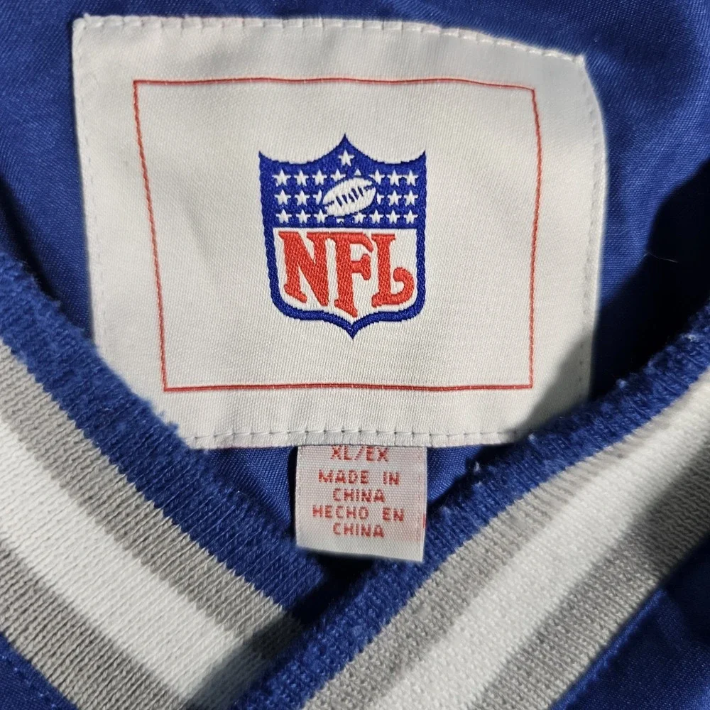 Vintage Indianapolis Colts NFL‎ Pullover Windbreaker Jacket Mens XL Blue